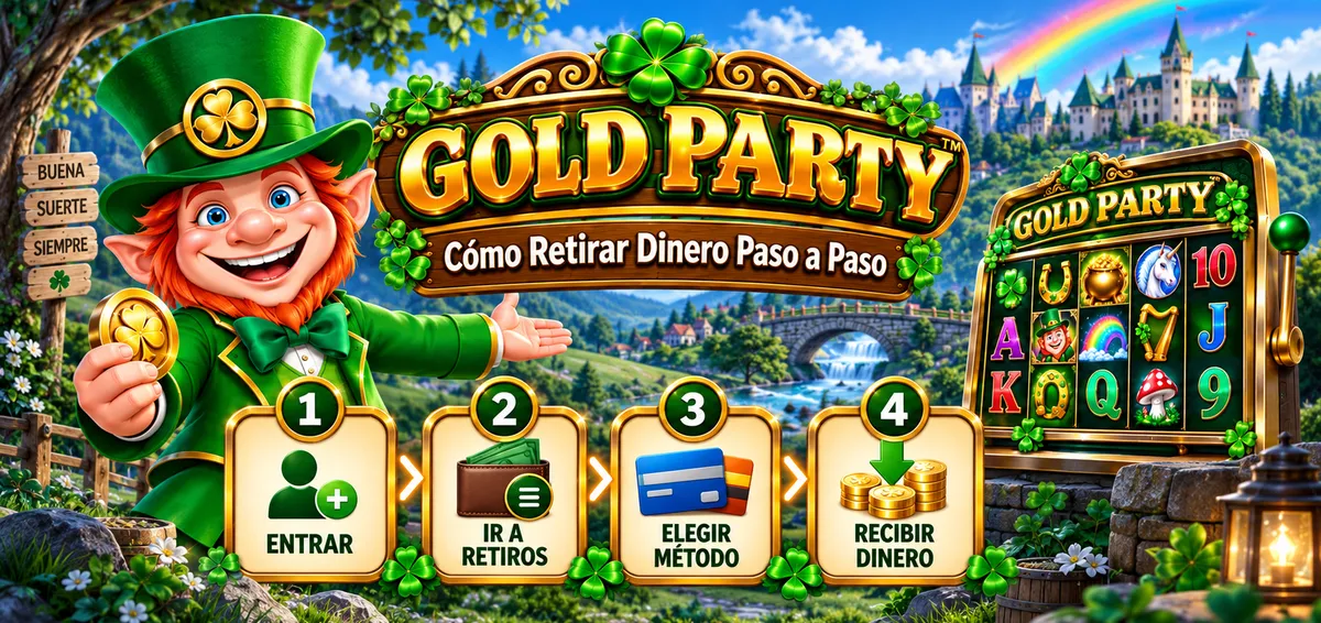 Gold Party cómo retirar dinero paso a paso
