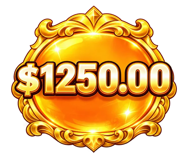 Símbolo Money de $1250 en el bonus Money Respin de Gold Party